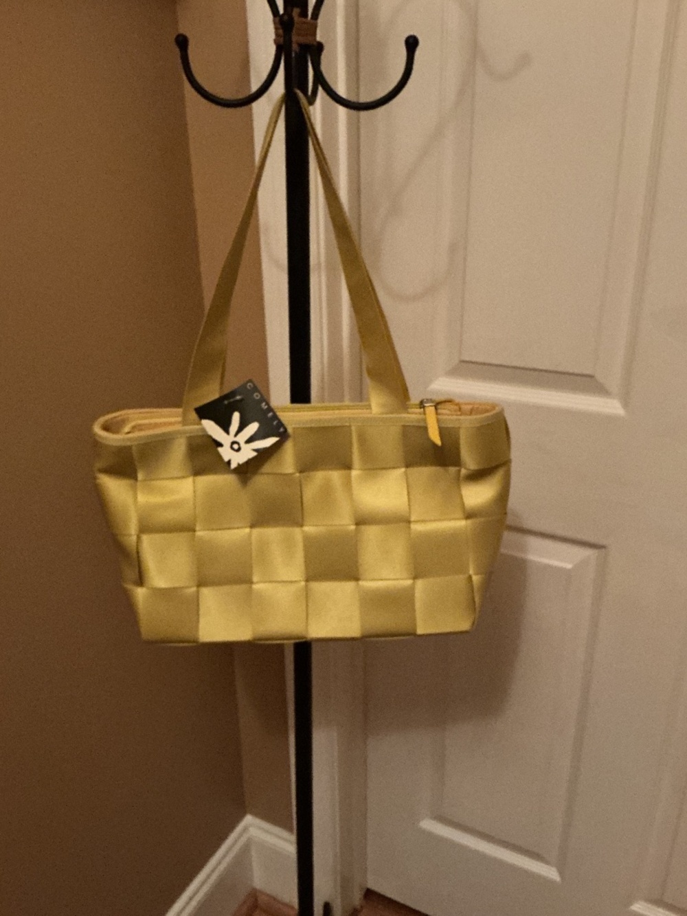 New Yellow/Lime seatbelt handbag
